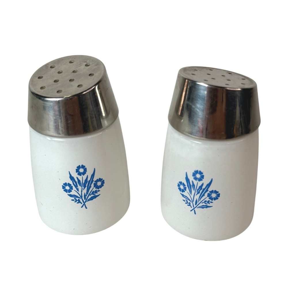 Vintage Dispensers Inc Corning Ware Blue Cornflower Salt & Pepper Shaker Set